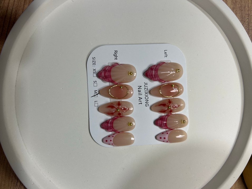 10lu M beden takma tırnak seti - Görsel 3