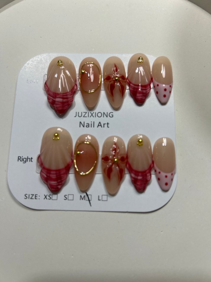 10lu M beden takma tırnak seti - Görsel 2