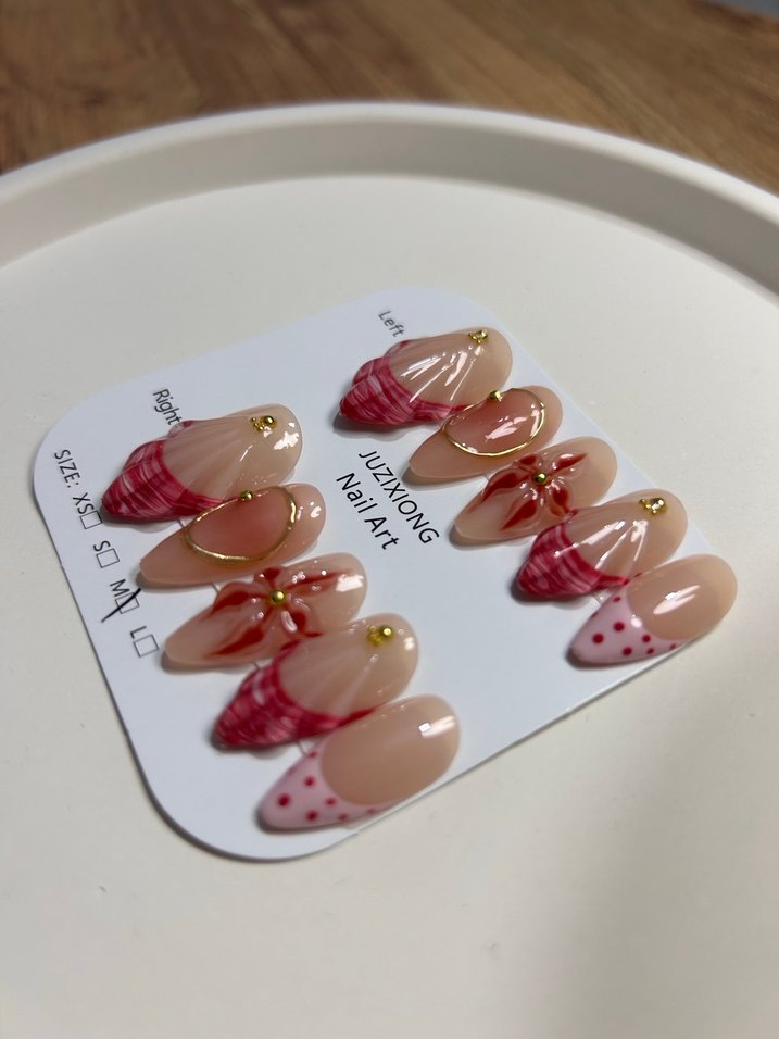 10lu M beden takma tırnak seti - Görsel 4