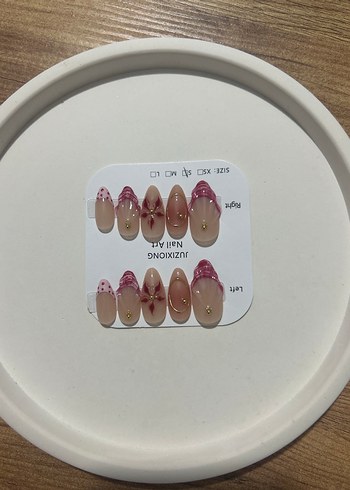 10lu S beden takma tırnak seti - Görsel 2