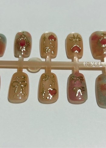 10lu M Beden Takma Tırnak Seti - Görsel 2