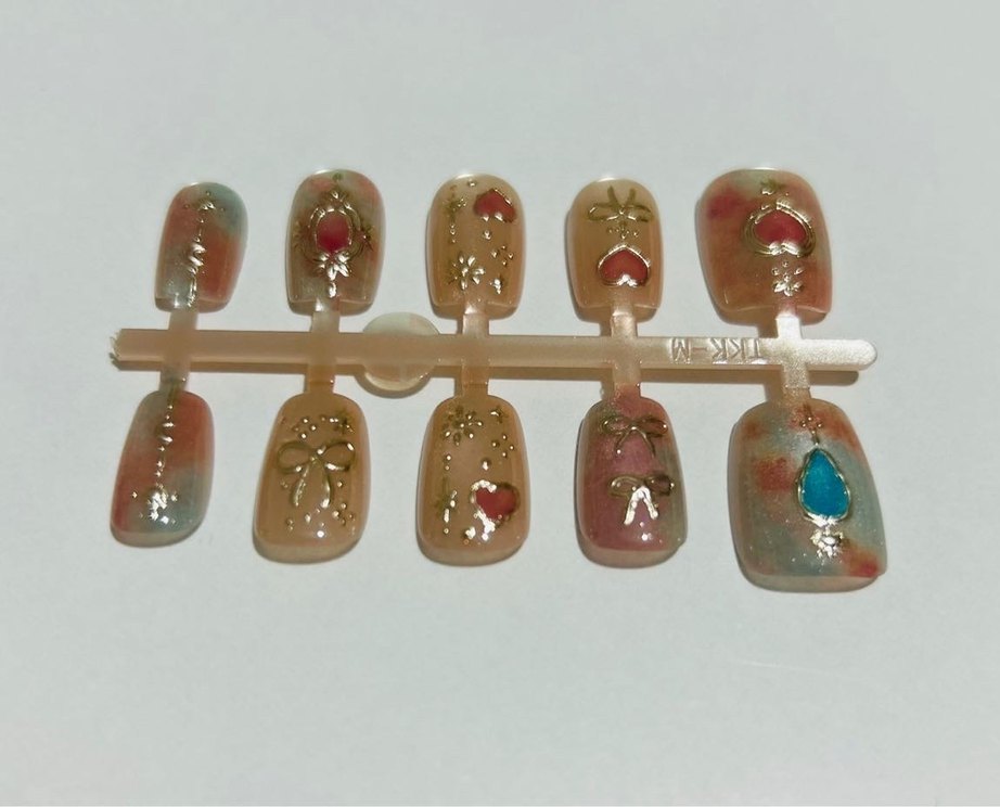 10lu M Beden Takma Tırnak Seti - Görsel 2