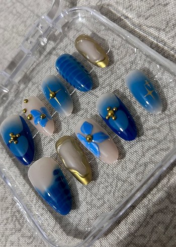 10lu M Beden Takma Tırnak Seti - Görsel 3