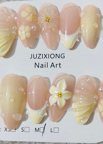 10lu M Beden Takma Tırnak Seti - Görsel 3