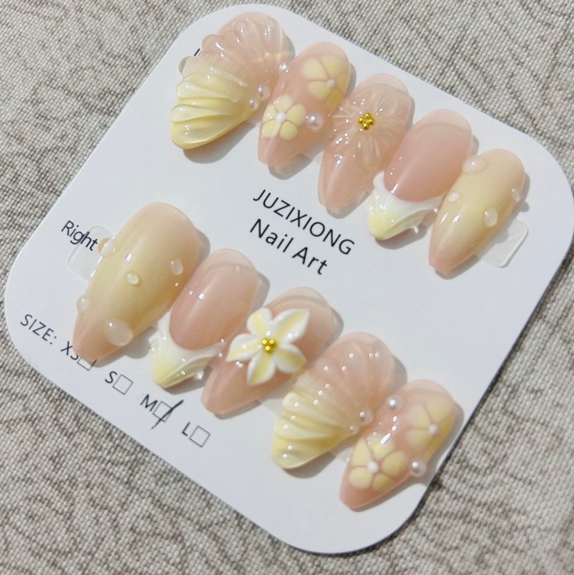 10lu M Beden Takma Tırnak Seti - Görsel 2