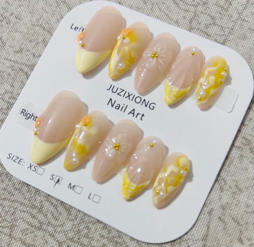 10lu S Beden Takma Tırnak Seti - Görsel 2