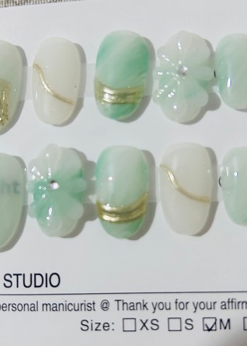 10lu M Beden Takma Tırnak Seti - Görsel 3