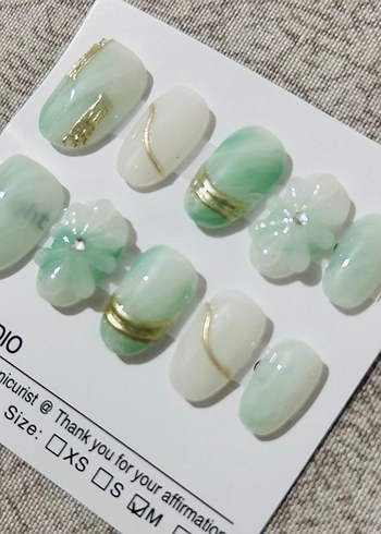 10lu M Beden Takma Tırnak Seti - Görsel 2