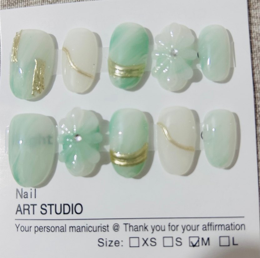 10lu M Beden Takma Tırnak Seti - Görsel 3