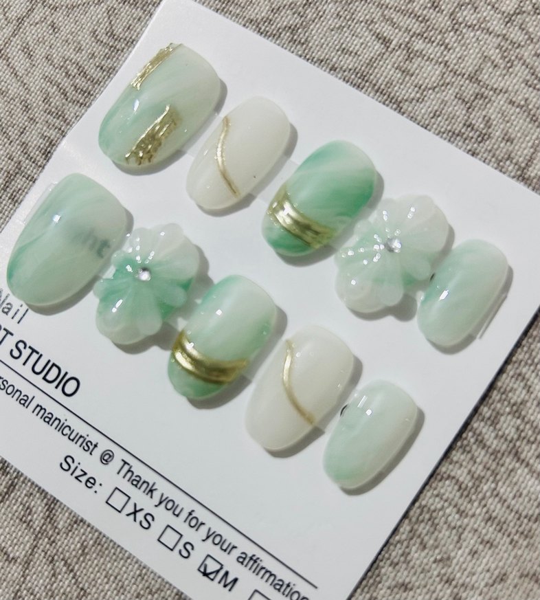 10lu M Beden Takma Tırnak Seti - Görsel 2