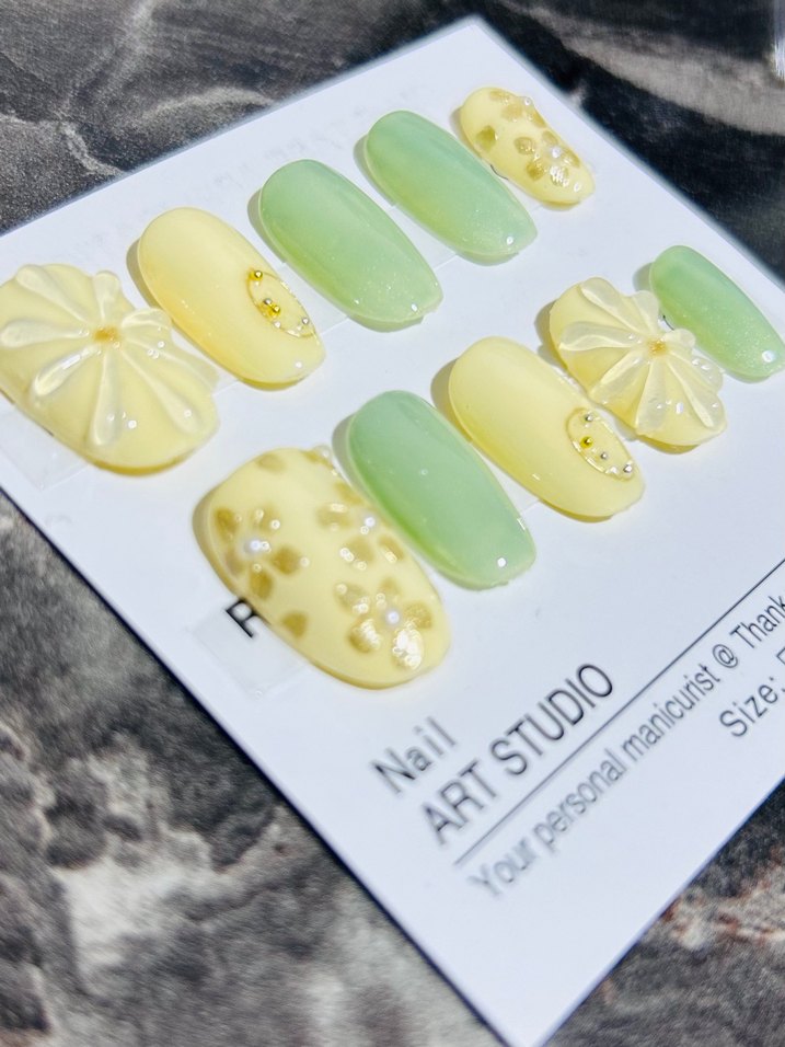 10lu S Beden Takma Tırnak Seti - Görsel 3