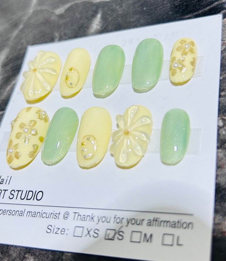 10lu S Beden Takma Tırnak Seti - Görsel 2