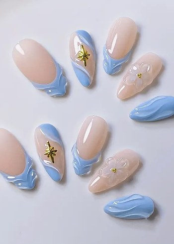 10lu S Beden Takma Tırnak Seti - Görsel 4