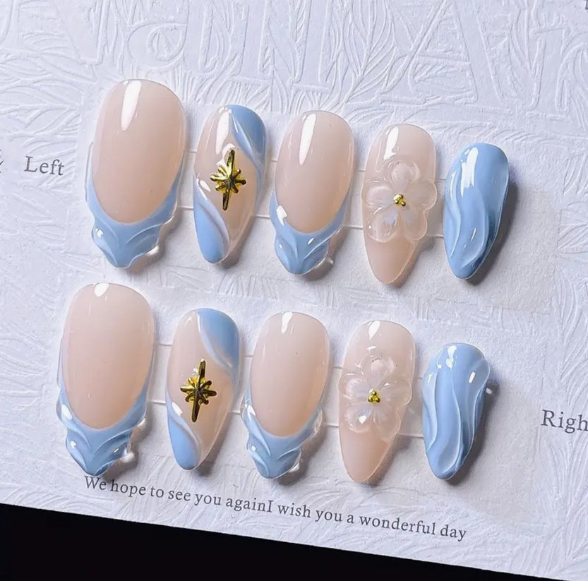 10lu S Beden Takma Tırnak Seti - Görsel 2