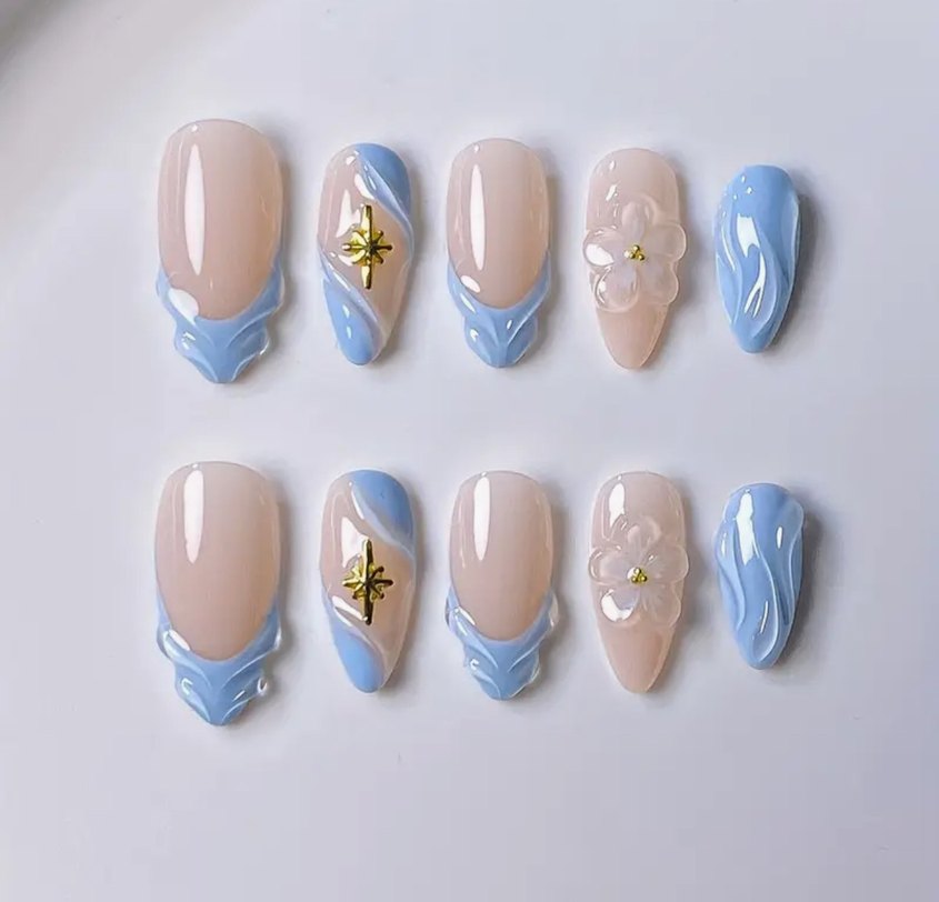 10lu S Beden Takma Tırnak Seti - Görsel 3