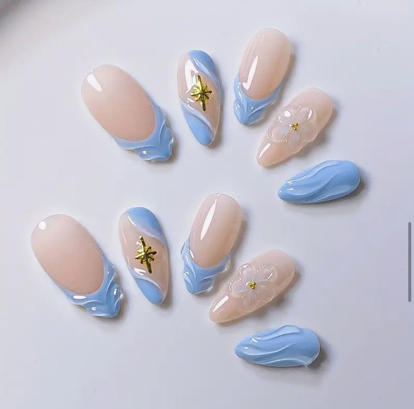 10lu S Beden Takma Tırnak Seti - Görsel 4