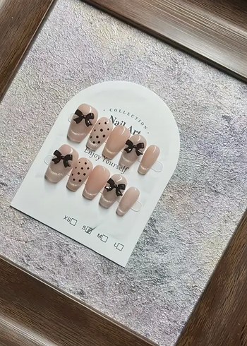 10lu S Beden Takma Tırnak Seti - Görsel 2