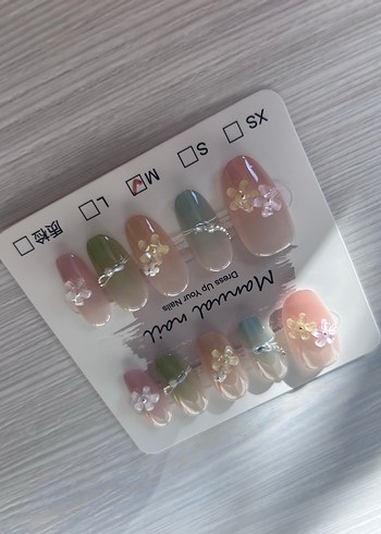 10lu M Beden Takma Tırnak Seti - Görsel 2