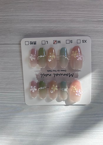 10lu M Beden Takma Tırnak Seti - Görsel 4