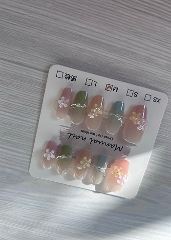 10lu M Beden Takma Tırnak Seti - Görsel 3