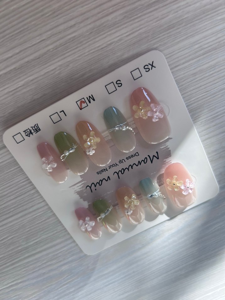 10lu M Beden Takma Tırnak Seti - Görsel 2