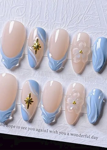 10lu M Beden Takma Tırnak Seti - Görsel 2