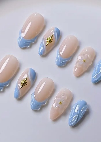 10lu M Beden Takma Tırnak Seti - Görsel 5