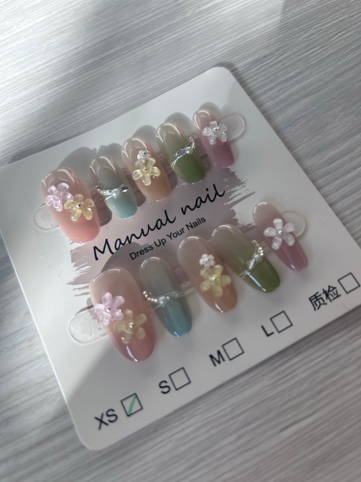 10lu XS Beden Takma Tırnak Seti - Görsel 2