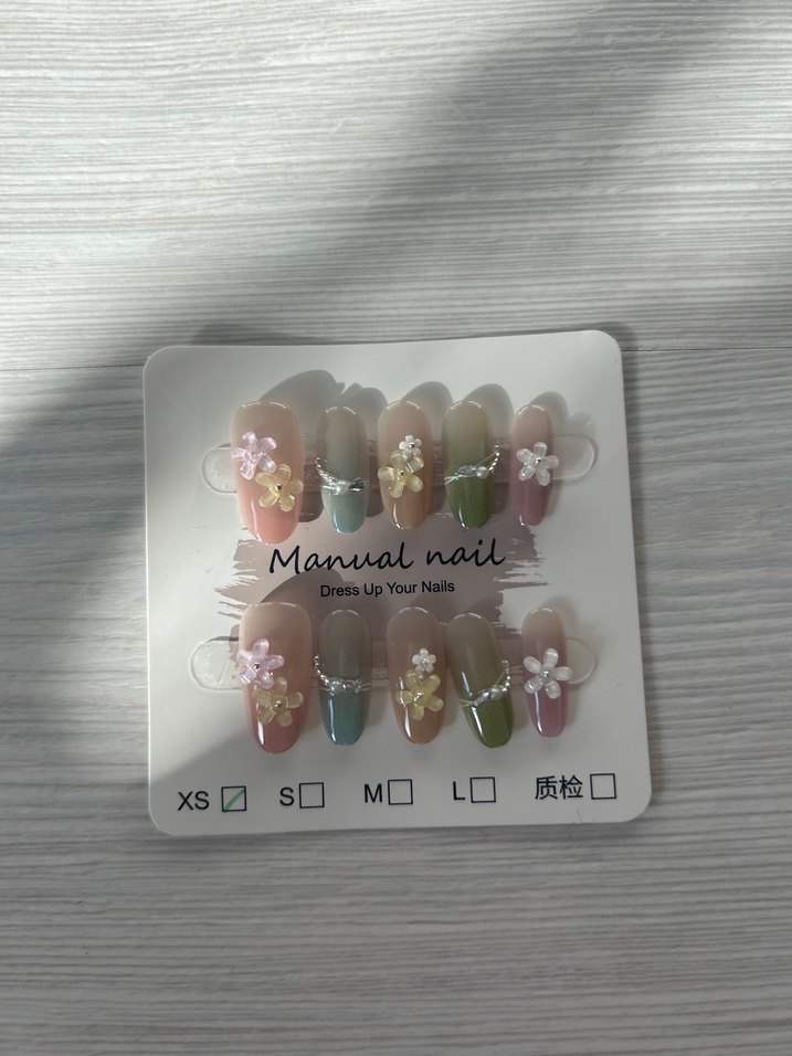 10lu XS Beden Takma Tırnak Seti - Görsel 4