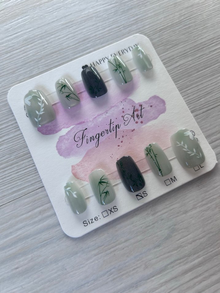 10lu S Beden Takma Tırnak Seti - Görsel 2