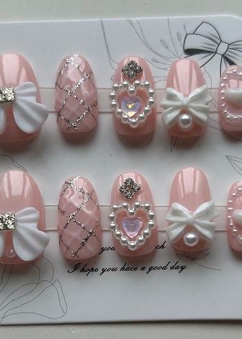 10lu M Beden Takma Tırnak Seti - Görsel 6