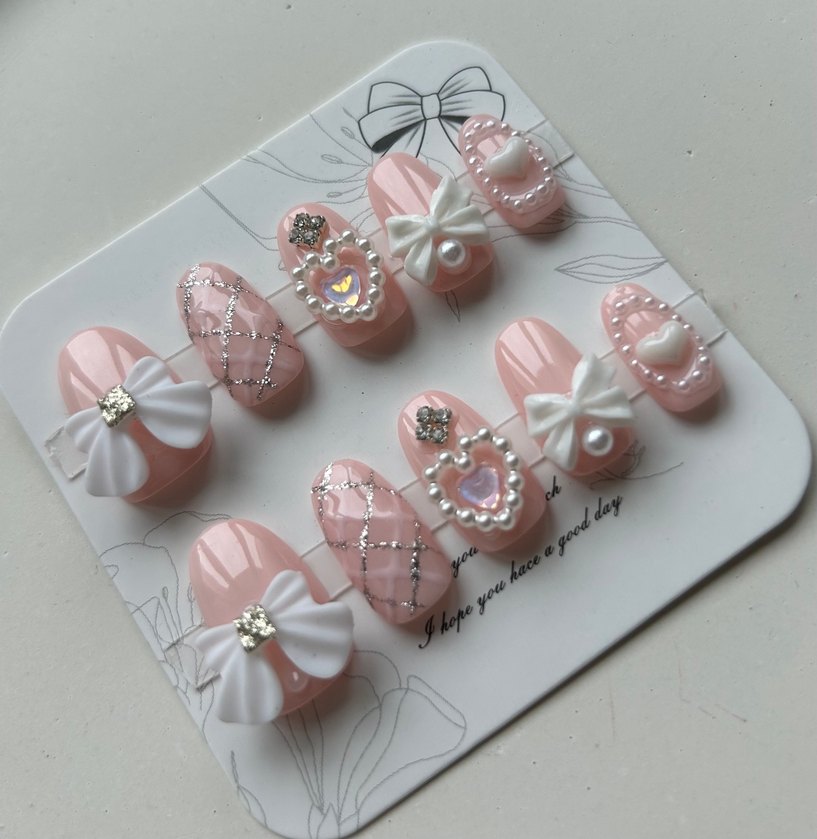 10lu M Beden Takma Tırnak Seti - Görsel 4