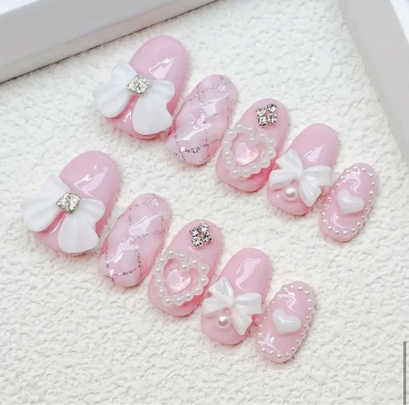 10lu M Beden Takma Tırnak Seti - Görsel 2