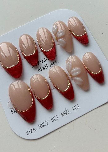 10lu M Beden Takma Tırnak Seti - Görsel 6