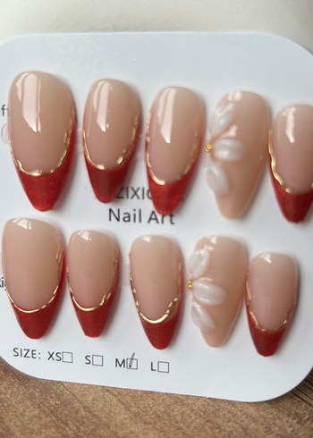 10lu M Beden Takma Tırnak Seti - Görsel 7