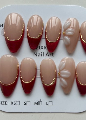 10lu M Beden Takma Tırnak Seti - Görsel 4