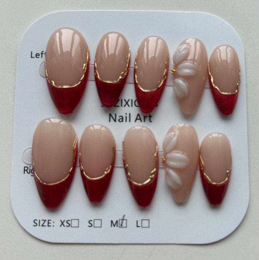 10lu M Beden Takma Tırnak Seti - Görsel 4