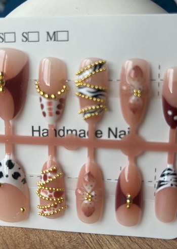 10lu M Beden Takma Tırnak Seti - Görsel 3