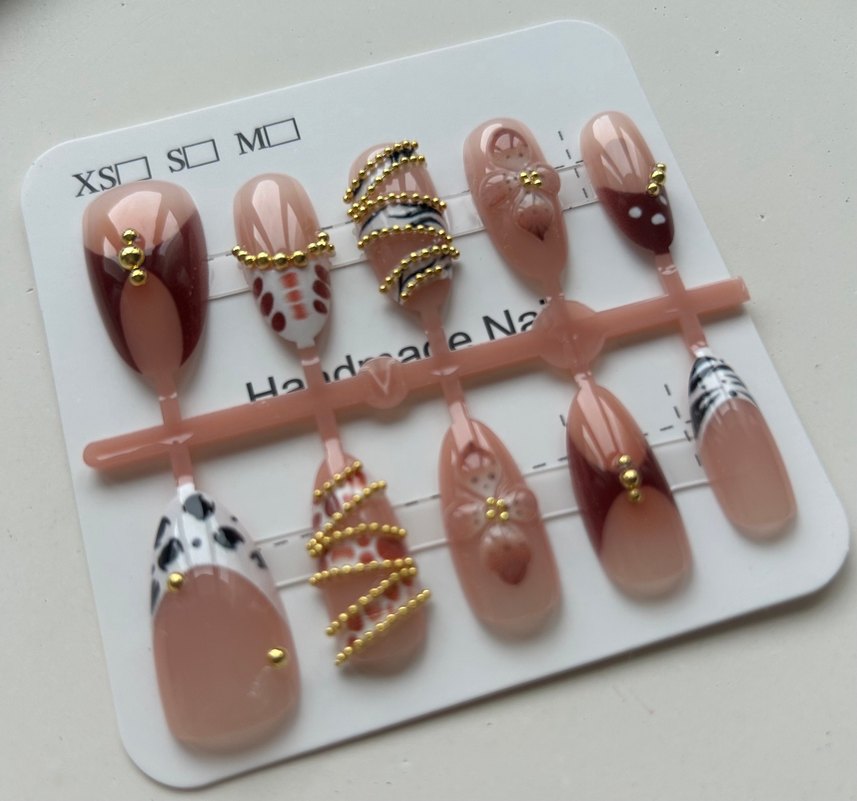 10lu M Beden Takma Tırnak Seti - Görsel 5