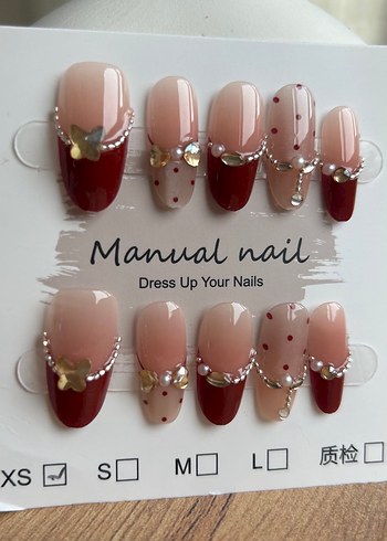 10lu XS Beden Takma Tırnak Seti - Görsel 6