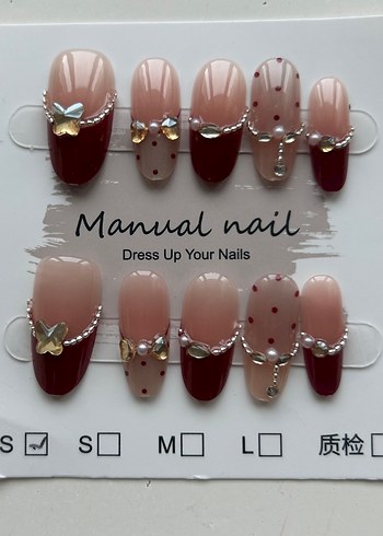 10lu XS Beden Takma Tırnak Seti - Görsel 3