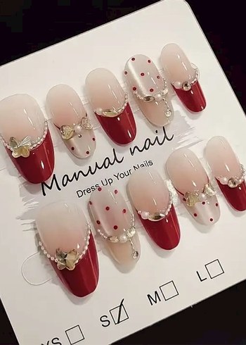 10lu XS Beden Takma Tırnak Seti - Görsel 2