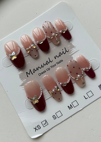 10lu XS Beden Takma Tırnak Seti - Görsel 5