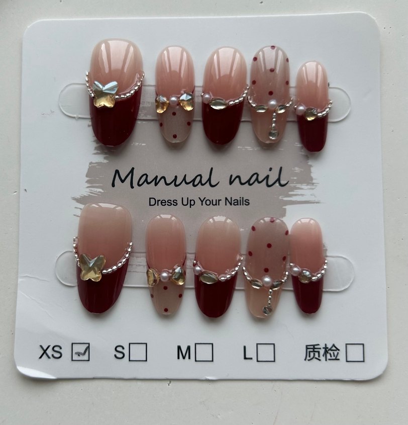 10lu XS Beden Takma Tırnak Seti - Görsel 3