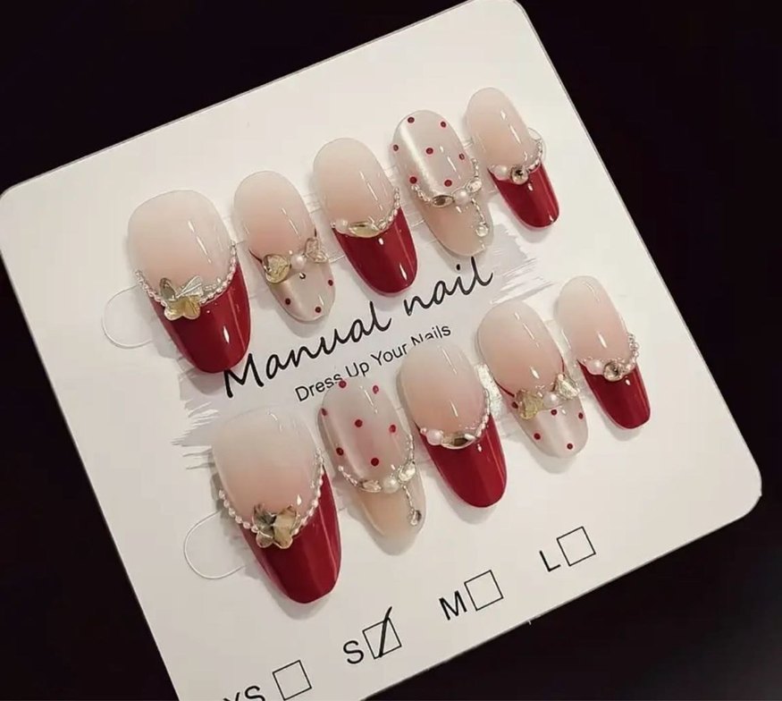 10lu XS Beden Takma Tırnak Seti - Görsel 2