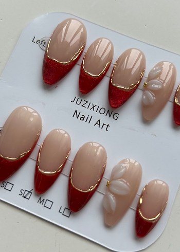 10lu S Beden Takma Tırnak Seti - Görsel 6