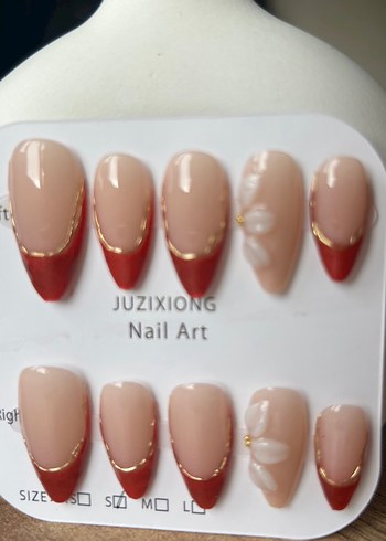 10lu S Beden Takma Tırnak Seti - Görsel 7