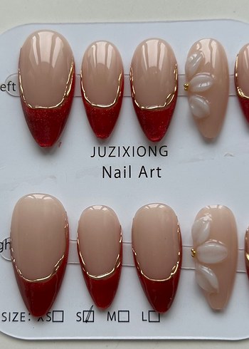 10lu S Beden Takma Tırnak Seti - Görsel 4