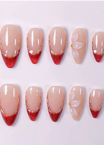 10lu S Beden Takma Tırnak Seti - Görsel 3