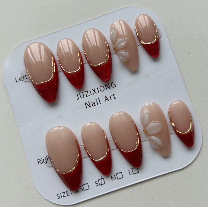 10lu S Beden Takma Tırnak Seti - Görsel 5